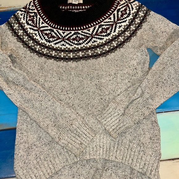 Bass Crew Neck Sweater Multi Color Cotton Blend - Picture 1 of 4